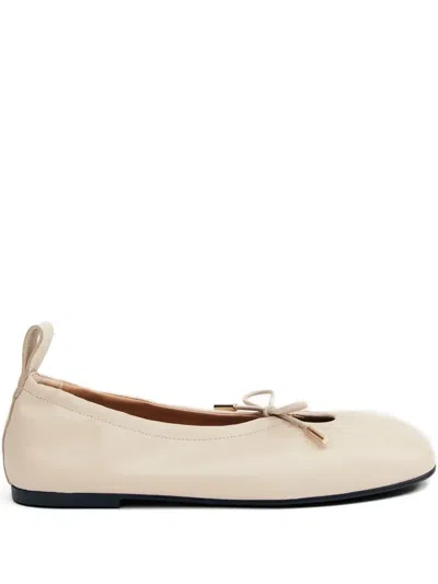 Alohas Rosalind Leather Ballet Flats In Neutral
