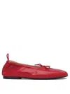 Alohas Leather Rosalind Ballerinas In Red