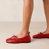 Alohas Rosalind Leather Ballet Flats In Red