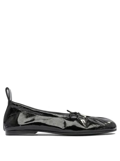 Alohas Rosalind Onix Black Leather Ballet Flats In Multi