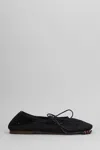 Alohas Rosemary Crochet Ballerinas With Ankle Ties In Black