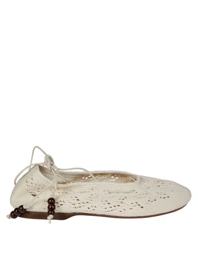 Alohas Rosemary Chrochet Espadrilles In White