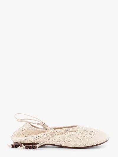 Alohas Rosemary Crochet Ballerinas With Ankle Ties