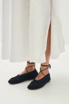 Alohas Rosemary Crochet Black Ballet Flats In Black
