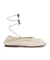 Alohas Rosemary Crochet Ballet Flats In Neutral