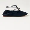 Alohas Rosemary Crochet Black Ballet Flats
