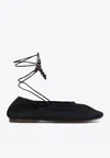 Alohas Rosemary Crochet Knit Ballet Flats In Black