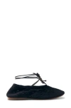 Alohas Rosemary Crochet Black Ballet Flats