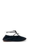 Alohas Rosemary Crochet Black Ballet Flats In Black