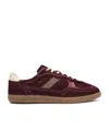 Alohas Round-toe Low-top Casual Shoes In Burgundy