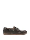 Alohas Rowan Lace-up Loafers In Brown