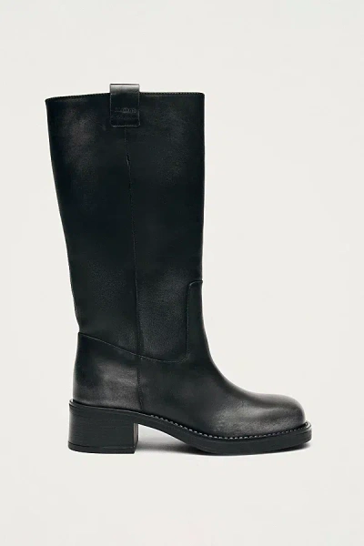Alohas Sajan Leather Knee High Boot In Black, Women's At Urban Outfitters
