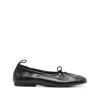 Alohas Rosalind Crinkled Patent Leather Ballet Flats In Black