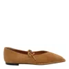 Alohas Sway Square-toe Ballet Shoes In Brown