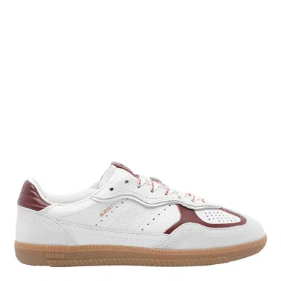Alohas Leather-upper Lace-up Low-top Sneakers In White