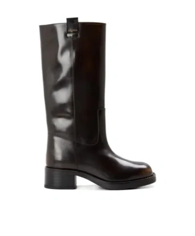 Alohas Simple Yet Stylish Tall Boots In Brown