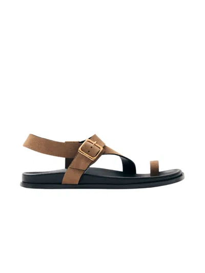 ALOHAS ALOHAS SIREN SUEDE LEATHER SANDALS