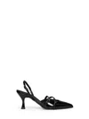 Alohas Black Patent Leather Joelle Slingback Pumps In Black
