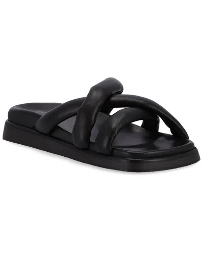 ALOHAS SLIP ON CROSS LEATHER SANDAL