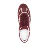 Alohas Burgundy Leather Tb 490 Crochet Sneakers In Brown