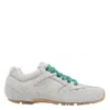 Alohas Tb.56 Suede Fuzzy Light Grey Leather Sneakers In Gray