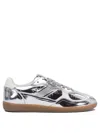 Alohas Tb.490 Rife Shimmer Metallic Leather Sneakers In Silver