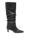 Alohas 50mm Kalila Slouch Calf Leather Boots In Black