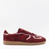 Alohas Tb.490 Crochet Leather Sneakers In Burgundy