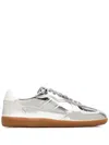 Alohas Tb.490 Rife Shimmer Metallic Leather Sneakers In Argento