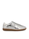 Alohas Tb.490 Rife Shimmer Metallic Leather Sneakers In Silver