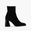 Alohas West 75 Grained Leather Ankle Boots In Black