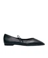 Alohas Ballerine In Pelle Nera Sway In Black