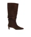 Alohas Square-toe Boots In Brown