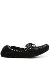 Alohas Stud-embellished Loafers In 黑色