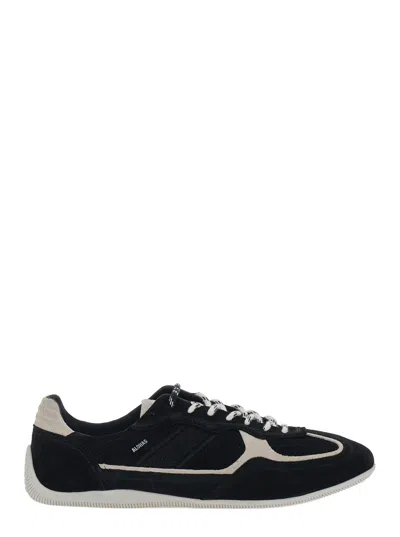 Alohas Suede And Leather Colorblock Sneaker In Black