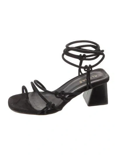 Pre-owned Alohas Suede Gladiator Sandals In Black