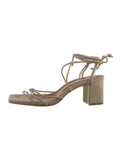 Pre-owned Alohas Suede Sandals In Neutrals