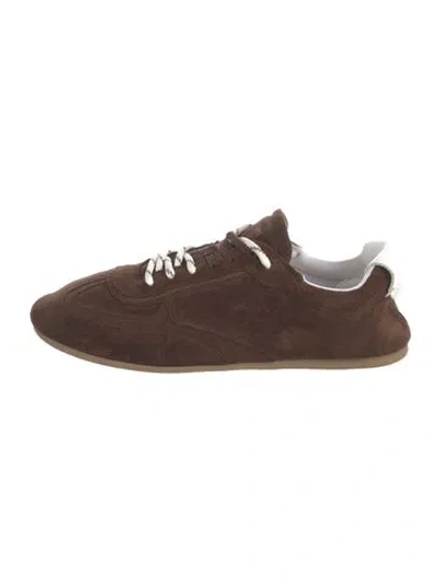 Pre-owned Alohas Suede Sneakers In Brown