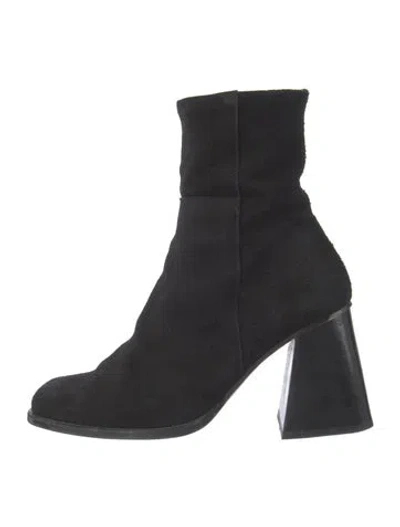 Pre-owned Alohas Suede Sock Boots In Black