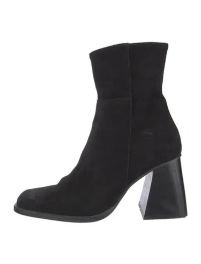 Pre-owned Alohas Suede Sock Boots In Black