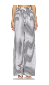 Alohas Suzette Pants In Blue & White Stripe