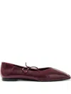 Alohas Sway Square Toe Ballet Flat In Red