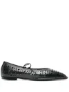 Alohas Sway Slit Ballet Flats In Black