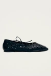 Alohas Sway Slit Ballet Flats In Black