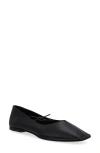 Alohas Womens Black Sway Square-toe Leather Pumps In Black