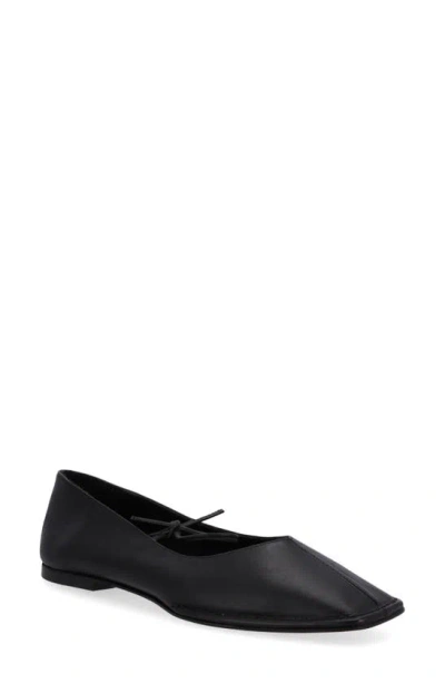 Alohas Sway Square Toe Ballet Flat In Black