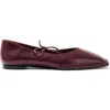 Alohas Sway Square Toe Ballet Flat In Burgundy