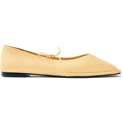 Alohas Sway Square Toe Ballet Flat In Vanilla