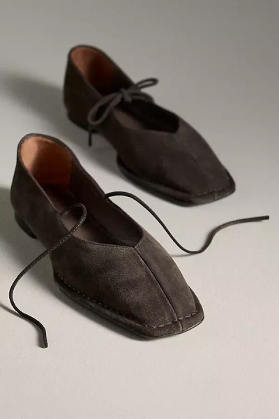Alohas Sway Suede Ballet Flats In Brown