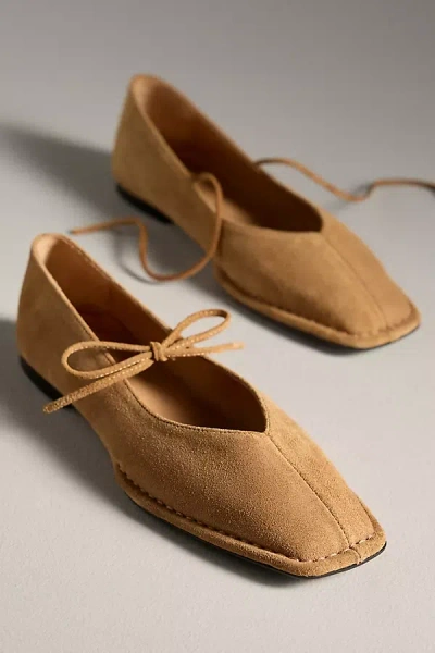 Alohas Sway Suede Ballet Flats In Sand